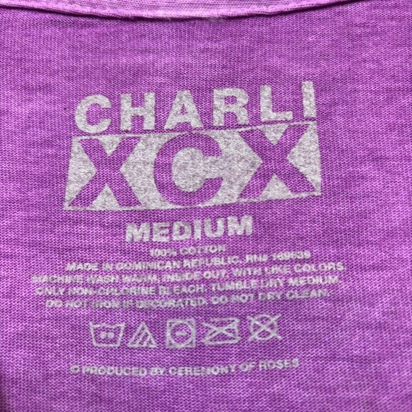Charli XCX Everything Is Romantic Purple T-Shirt Size Medium - Picture 4 of 4
